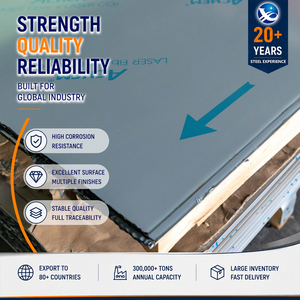 Stainless Steel Plate 304 Grade 2B Surface ASTM Standard 300 <b>Series</b> High Corrosion Resistance Industrial Use - Product Image 1