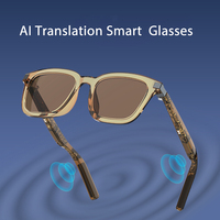 Lunettes Intelligentes de Traduction IA GPS Étanche IP67 Chargement Magnétique Détection de Portée Alimentation Automatique Contrôle Tactile Volume Coulissant Intelligent