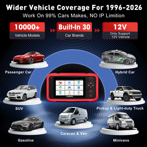 כלי סריקה דיאגנוסטי לרכב OBD2 ארבע מערכות EU Warehouse LAUNCH CRP129I V2.0 עם 12 איפוסים - Product Image 4