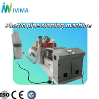 Machine à rainurer les tuyaux en plastique multi-têtes pour des rainures parallèles de haute précision