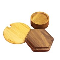 Pot de conservation en verre avec couvercle en bois, bouteille en céramique avec couvercle en bambou et pot à bougie pour fête, couvercle en bois hermétique
