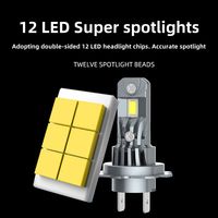 Phare de voiture LED H4 H11 H1 Leb 9005 H3 12V, lumière LED super brillante, plug and play, ampoule halogène 1:1 LED avec ventilateur