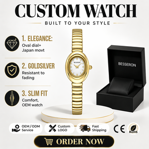 Fabricante de relojes en China, proveedor de relojes para mujer con logotipo personalizado, reloj de cuarzo ovalado barato para niñas, reloj de pulsera analógico de cuarzo para niñas - Product Image 2