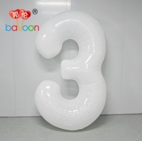 Ballon Chiffre Géant Personnalisé en Nylon de 2m (78 Pouces) pour Anniversaire, 2027, Stratifié PA+PE, pour Hélium, Décoration de Fête, Nouvel An