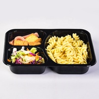 couleur avion four ovable bandeja CPET thermoforme plateau en plastique CPET récipient alimentaire CPET avec film d'étanchéité
