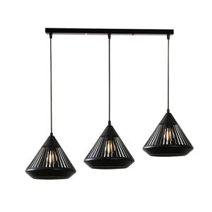 Lampu gantung minimalis, lampu gantung tiga kepala berongga seni besi UNTUK RESTORAN - Product Image 3