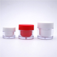 Petit pot cosmétique vide à double paroi en PP avec couvercle à vis 10ml 10g pour emballage de soins de la peau