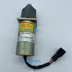 Solenoide de Parada de Bomba de Combustible 65.25900-6006A 300743-00068 24V para Daewoo <span class=keywords><strong>Doosan</strong></span> <span class=keywords><strong>D1146T</strong></span> P158LE P180LE P222LE GENSET - Product Image 1