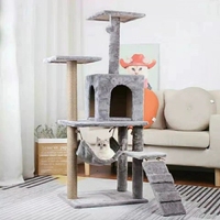 Arbre à griffer pour chat griffoir d'intérieur pour chat, maison de support Kitty Condo, jouets amusants pour chatons, maison de jeu pour animaux de compagnie