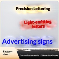 Panneau publicitaire personnalisé sans bordure, lettres en acrylique, acier inoxydable, laiton massif, cristal givré, éclairage publicitaire en gelée