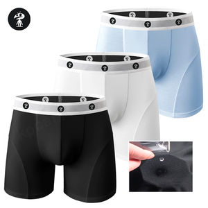 Short de course pour hommes Boxer à séchage rapide Sous-vêtements de performance Logo personnalisé Polyester Boxer de sport pour hommes avec vente en gros - Product Image 3