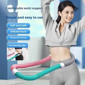 Cerceau lesté en matériau PP souple, ne blesse pas la taille, aide à perdre du poids, amincit le ventre, cerceau de fitness pour adultes et enfants - Product Image 2