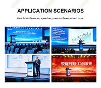 Podio LED 2026 para Conferencias y Salas de Lectura con Control Remoto, Señalización, Brillo de 600CD, 1 Año de Garantía