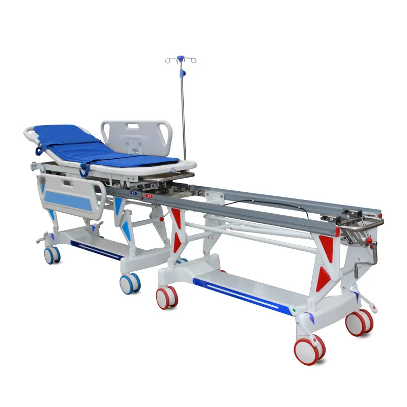 Hoge Kwaliteit Controle Eenvoudige Kliniek Ziekenhuis Medische Trolley Nood Ambulance Brancard