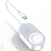 Chargeur sans fil magnétique portable 1200 mAh 2-en-1 rapide pour Apple Watch Series 6 7 8 9 – Direct Usine