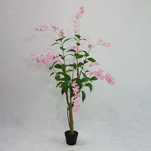 ต้นไม้ประดิษฐ์ จัสมินหยดน้ำสีเขียว ปลูกในกระถาง ทนทาน ป้องกันรังสียูวี เป็นมิตรกับสิ่งแวดล้อม เหมาะสำหรับตกแต่ง โรงเรียน - Product Image 1