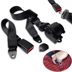 Ceinture de sécurité rétractable automatique à 3 points à verrouillage d'urgence Harnais de sécurité pour véhicule en polyester Ceintures de sécurité pour voiture - Product Image 2