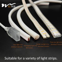 2025 bande lumineuse monochromatique circulaire à double rangée NEON haute tension AC110V/220V gradateur 30M accessoires d'éclairage à longue bande
