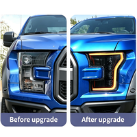 Ensemble de phares à LED à quatre lentilles avec clignotants DRL de remplacement pour Ford F150 Raptor 2015-2021