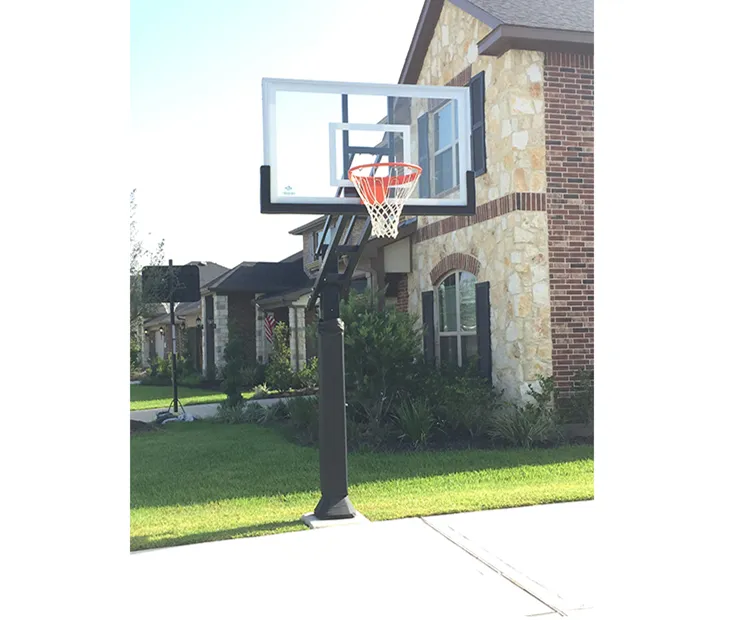 Outdoor Inground Basketball Stand Höhe Höhen verstellbar Basketball Tor/Reifen