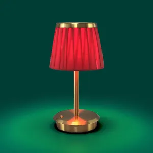 Regalo di natale lampada da tavolo Cordless camera da letto tavolo da pranzo Vintage luce lampada da comodino Touch Base lampade da tavolo ricaricabili