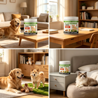 Friandises à mâcher pour chiens saveur poulet, Glucosamine Chondroïtine, OEM ODM, complément pour la mobilité articulaire, soulage les douleurs pour chiens actifs et âgés