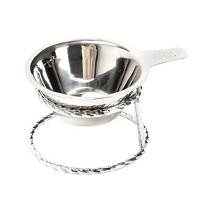Stainless Steel <b>Tea</b> Filter Holder Gold And Silver Reusable Kung Fu <b>Tea</b> <b>Set</b> Accessory Polished Simple Style - Product Image 5