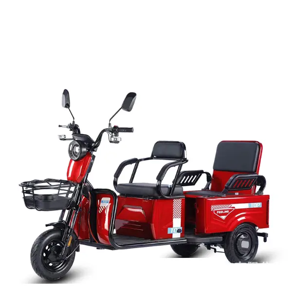 EEC COC sepeda motor roda tiga listrik, ukuran besar 3 roda dewasa untuk penumpang dan kargo skuter