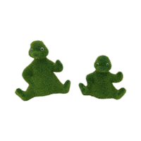 Pierres de mousse de canard nain en peluche émaillée de Pâques flocage d'ornements en céramique de porcelaine avec motif en émail pour décorations de Noël