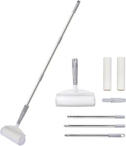 Sticky <b>Roller</b> Mop with Foldable Long Steel Handle Extendable Eco-Friendly for <b>Floor</b> Cleaning Lazy Hair Lint Removing Brush Cover - Product Image 1