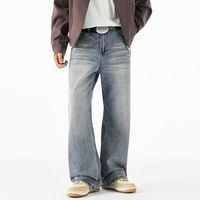 Pantalon long décontracté polyvalent coupe droite ample et large pour homme, nouvelle collection automne/hiver, style urbain, marque américaine tendance