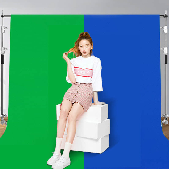Double-sided Blue Green Photography Background Cloth Backdrop Screen for Photography and Shooting Scene Pictures