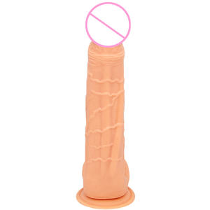 Dildo <span class=keywords><strong>Super</strong></span> Lembut Panjang 30cm Terlaris <span class=keywords><strong>Penis</strong></span> Artifisial Realistis untuk Wanita Mainan Seks PVC Elastis - Product Image 4