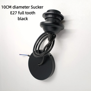 <span class=keywords><strong>E27</strong></span> Đầy Đủ Răng LED Bóng Đèn Treo Đèn Ổ Cắm Phụ Kiện 10Cm Đường Kính Sucker Với Một Vòng Thứ Cấp Lau Cho Treo Đèn - Product Image 3