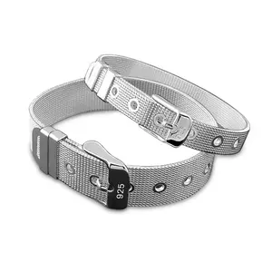 Fabrik Großhandel Mode Uhren Armband Galvanisierung 925 Silber Herren- und Damenstil Paar Armband einstellbares Zubehör