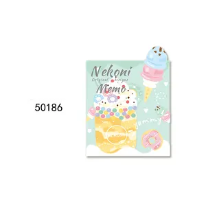 Nekoni Pearlescent Laser Portable Notebook Pad Memo Pad Kawaii Dessert Portable Note Pads Office Supplies Hot Sale Notebook