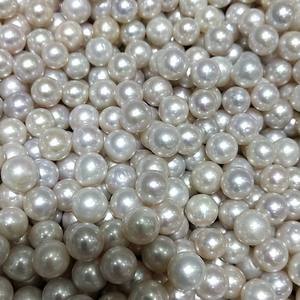 Perles d'imitation d'eau douce rondes de 8 mm faites à la main, avec trou traversant, pour vêtements et accessoires de mode - Product Image 2