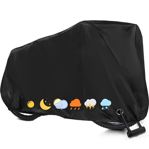 Accesorios de bicicleta cubierta de bicicleta impermeable cubierta de bicicleta 420D fuerte Oxford lluvia sol UV a prueba de viento lona al aire libre bicicleta almacenamiento Cove - Product Image 2