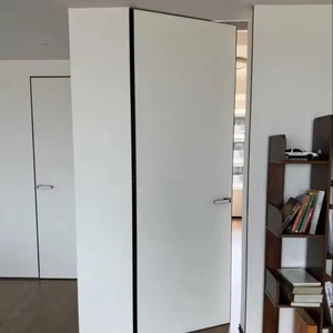 <span class=keywords><strong>Librero</strong></span> Moderno Personalizado con <span class=keywords><strong>Puerta</strong></span> Pivotante Oculta, Almacenamiento Invisible, Superficie Acabada para el Hogar o la Sala de Estudio - Product Image 4