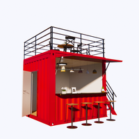 Kiosque professionnel en acier sur mesure de 10 pieds pour café en conteneur, restaurant de restauration rapide, épicerie de proximité