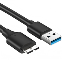 Cable de Datos USB 3.0 Tipo A a Micro-B Ecológico para Disco Duro de Computadora, Carga Rápida, Transmisión de Alta Velocidad de 5 Gbps