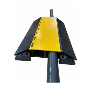 Cable Protector Speed Bumps Rubber Cable Cover Troughs Indoor Outdoor Cable Protector Bridge Plate Covers for Road Bumps - Product Image 1