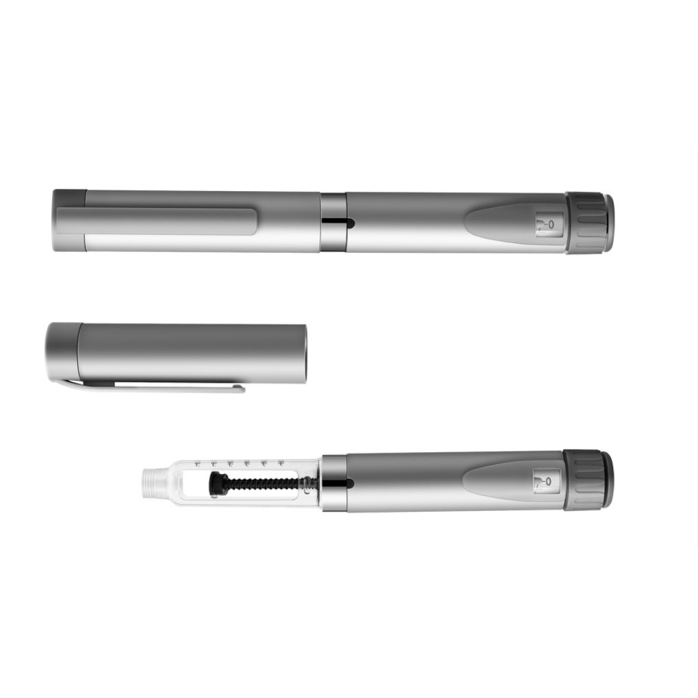 Многоразовый шприц для инъекций инсулина с алюминиевой трубкой CE для стеклянного картриджа 3 мл