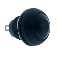 Interrupteur à bouton-poussoir momentané à tête ronde de 12 mm, 1NO 2A 250V, boîtier en plastique étanche IP65 pour dispositif médical