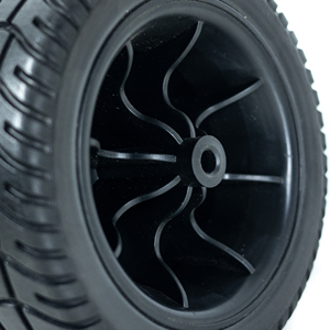 Roue en mousse Pu 7 pouces pneus en caoutchouc solide roues utilisées pour chariots ou outils voitures roue de brouette Anti-crevaison - Product Image 6