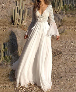 Abito Estivo Bohémien Sexy da Donna Personalizzato all'Ingrosso, Vestito da Spiaggia Boho con Scollo a V e Schiena Scoperta - Product Image 5