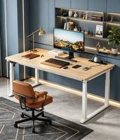 Bureau ergonomique Brilliant D04 en panneau de particules de bois massif laminé à froid avec cadre de levage électrique assis-debout et correcteur de posture pour le bureau