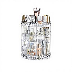 Boîte de rangement pour maquillage Peiyong compacte 23x34cm, organiseur de cosmétiques rotatif, modèle 11322, pour petits espaces - Product Image 1