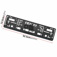 Support de plaque d'immatriculation de voiture OEM support de plaque d'immatriculation noir couverture de cadre de plaque d'immatriculation standard ue anti-corrosion usiné CNC