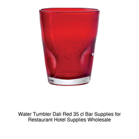 Verre à eau rouge Dali' 35 cl H 10,5 cm Ø 9 cm M1934